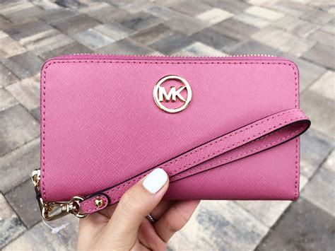 michael kors pink wallet ebay|Michael Kors pink wallet outlet.